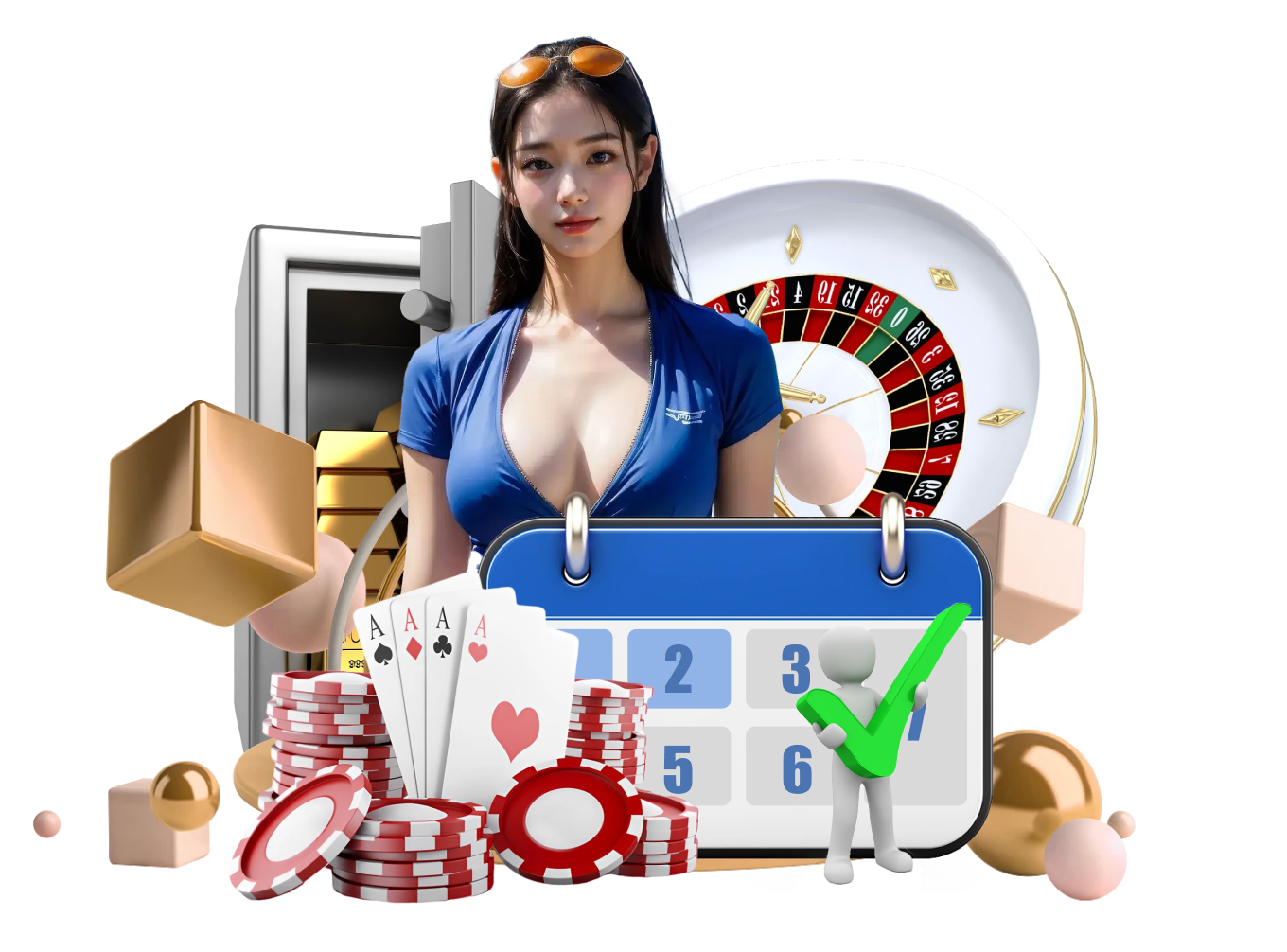 Live game show on ayamjo with dealer and spinning wheel